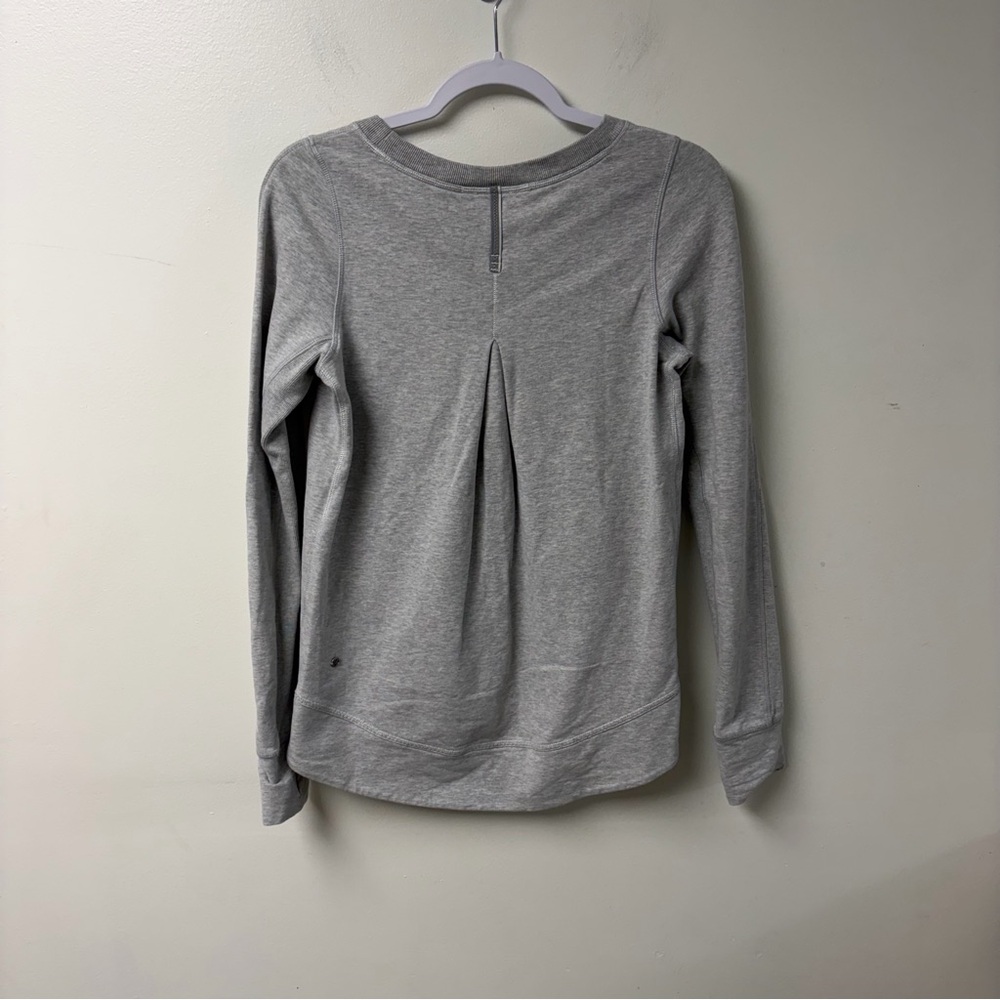 Lululemon Euc Exhalation Pullover Silver Spoon Gr… - image 5
